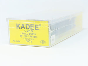 HO Scale Kadee 6003 GM&O Gulf Mobile & Ohio 50' Steel Box Car #9758 Sealed