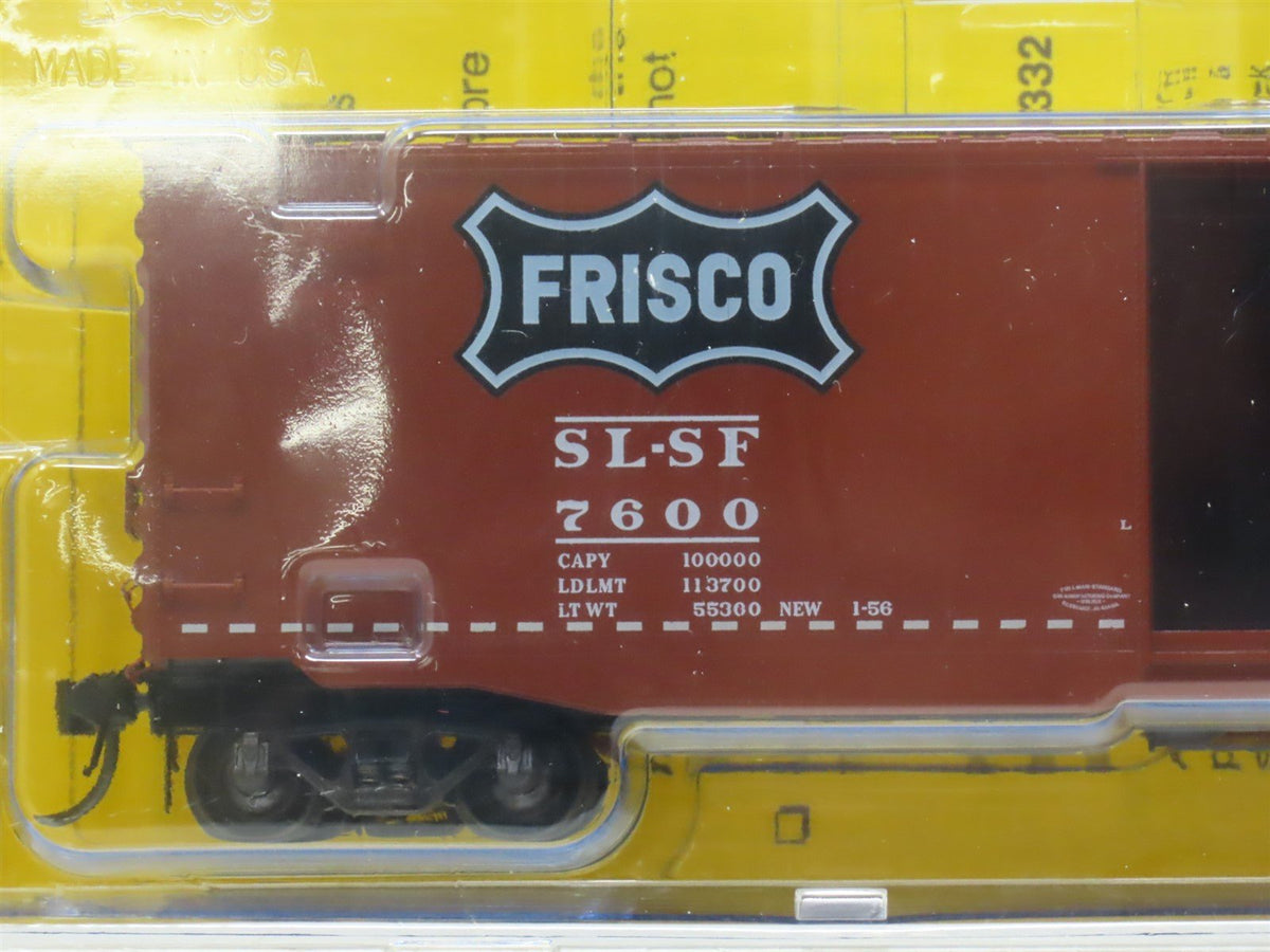 HO Scale Kadee 6007 SL-SF Frisco 50&#39; Single Door Steel Box Car #7600 Sealed