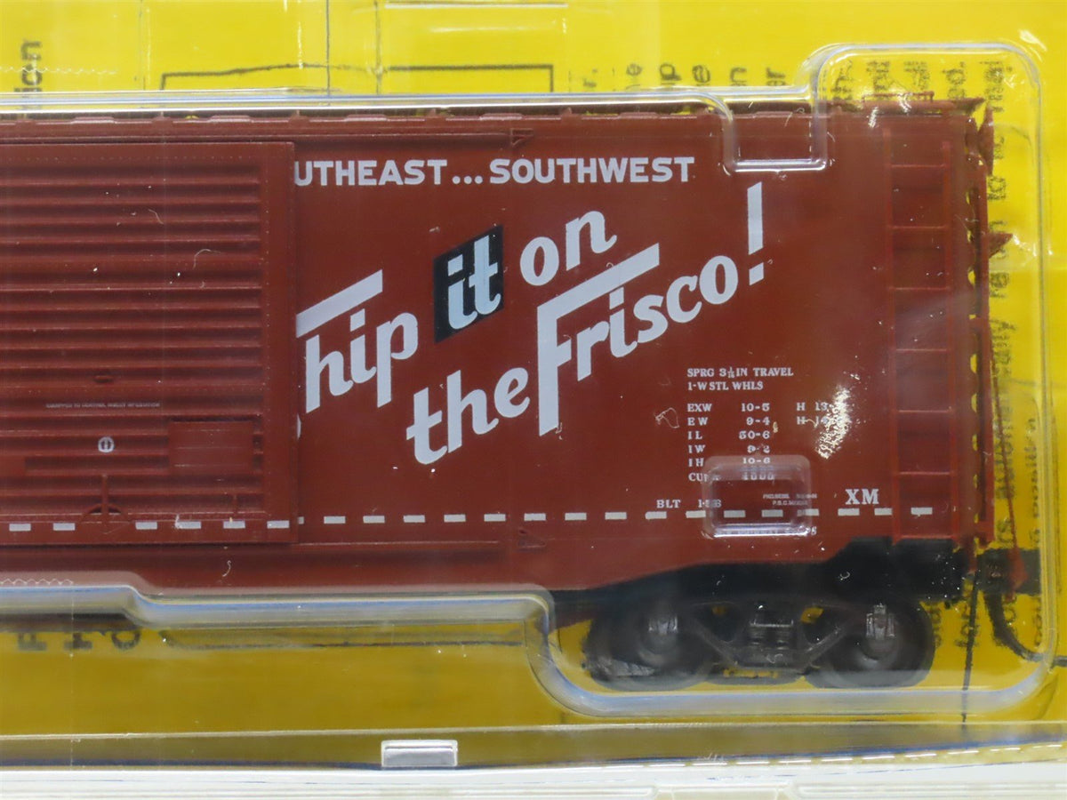 HO Scale Kadee 6007 SL-SF Frisco 50&#39; Single Door Steel Box Car #7600 Sealed