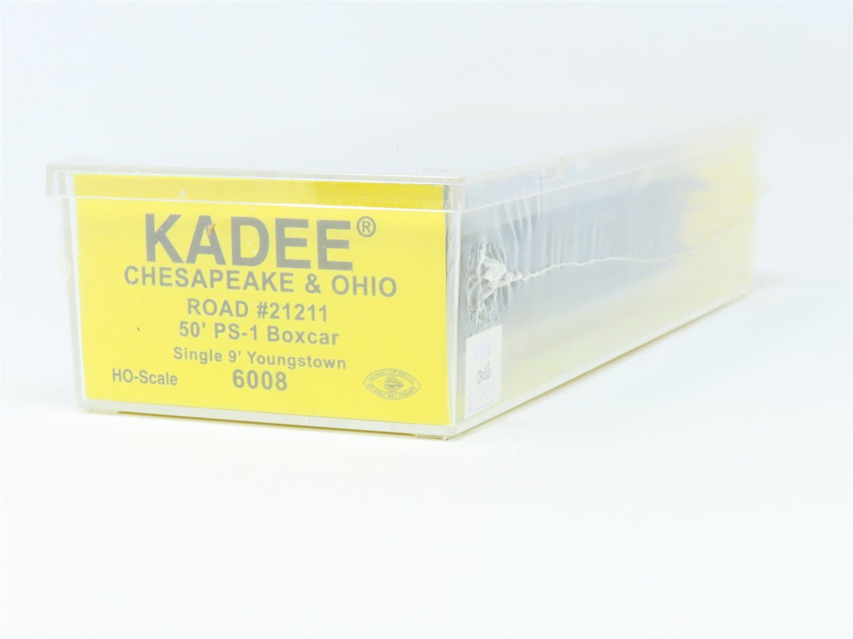 HO Scale Kadee 6008 C&amp;O Chesapeake &amp; Ohio 50&#39; Single Door Box Car #21211 Sealed