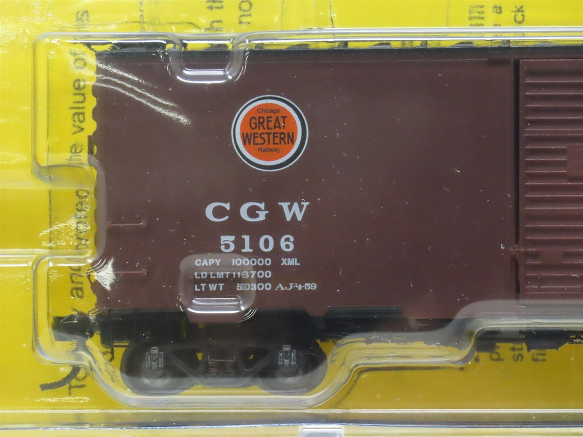 HO Scale Kadee 4022 CGW Chicago Great Western 40&#39; Steel Box Car #5106 Sealed