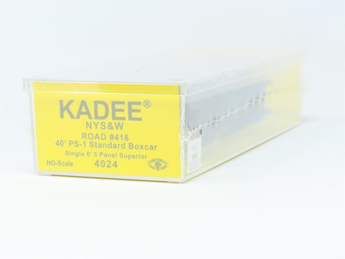 HO Scale Kadee 4024 NYS&amp;W Railway 40&#39; Single Door Steel Box Car #418 Sealed