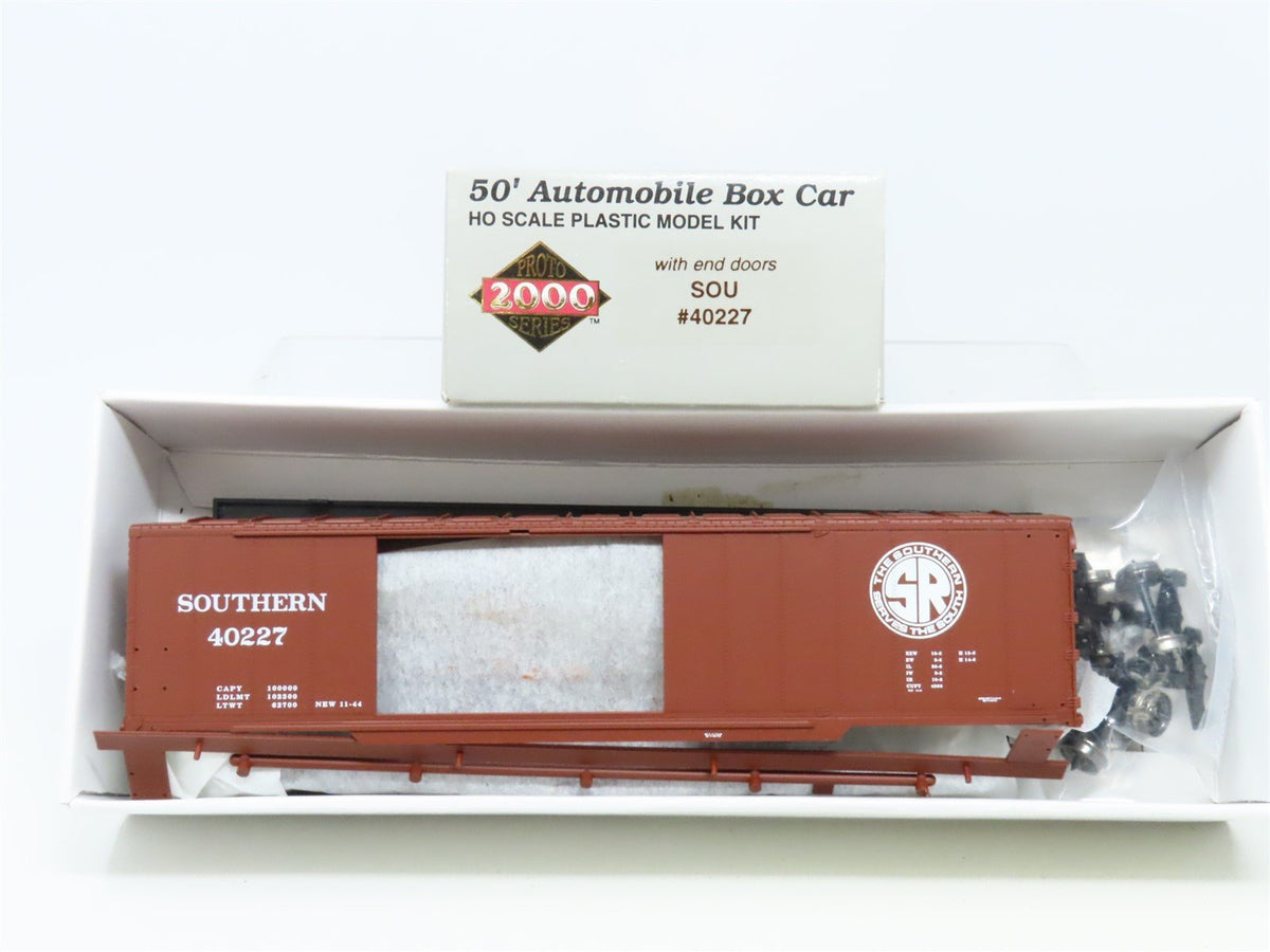 HO Scale Proto 2000 Kit SOU Southern Railway 50&#39; Automobile Box Car #40227