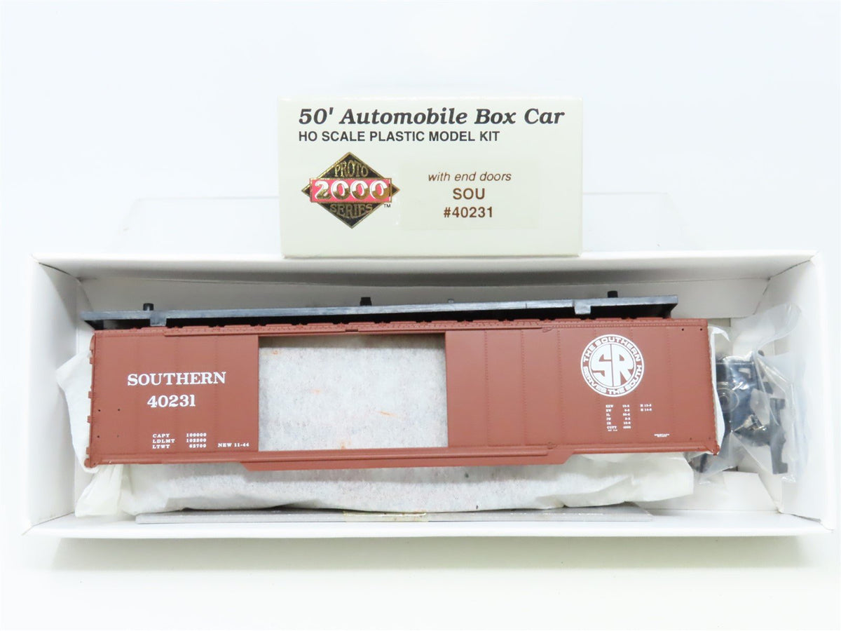 HO Scale Proto 2000 Kit SOU Southern Railway 50&#39; Automobile Box Car #40231