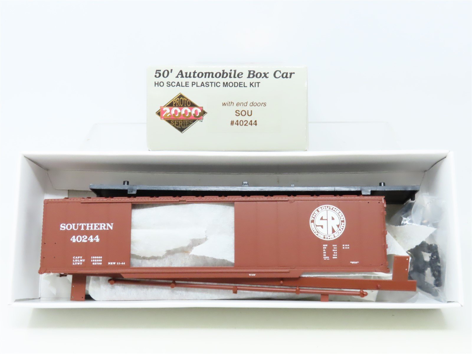 HO Scale Proto 2000 Kit SOU Southern Railway 50' Automobile Box Car #40244