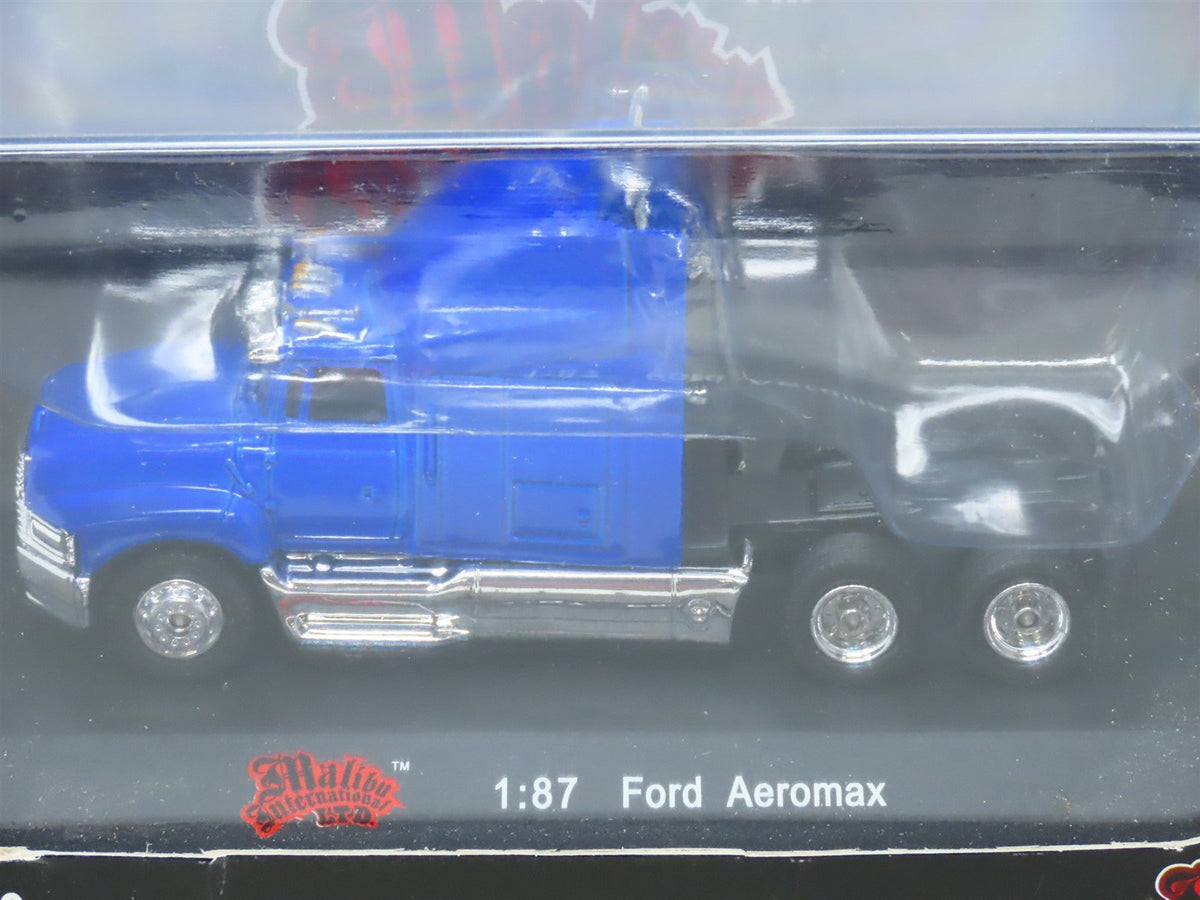 HO 1/87 Scale Malibu International #06400 Ford Aeromax Electric Blue - Cab Only