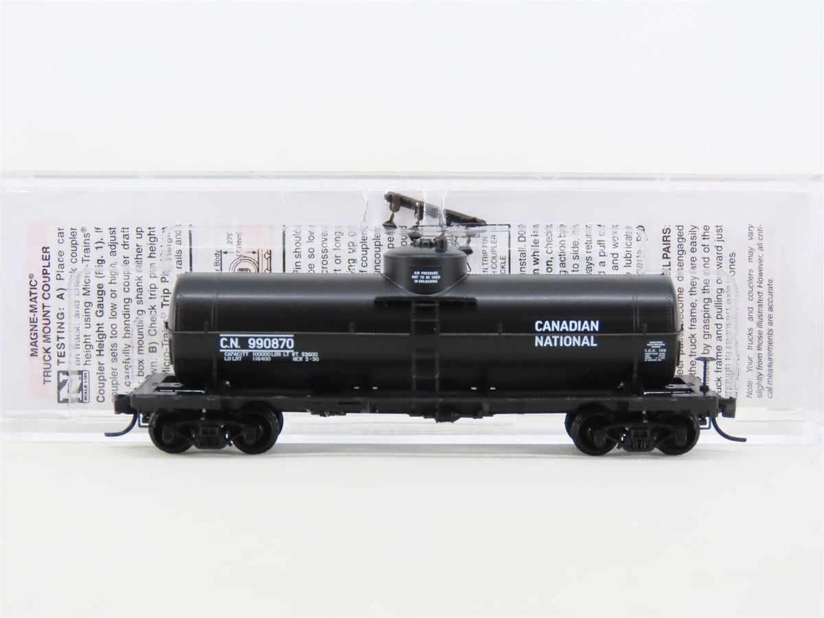 N Scale Micro-Trains MTL 06500316 CN Canadian National 39&#39; Tank Car #990870