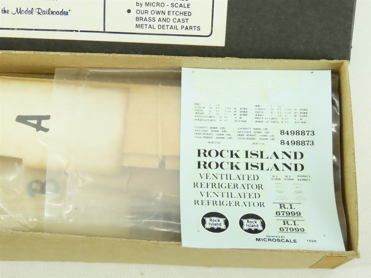 HO Scale Taurus Products Kit #304 CRI&amp;P RI Rock Island Reefer #67999