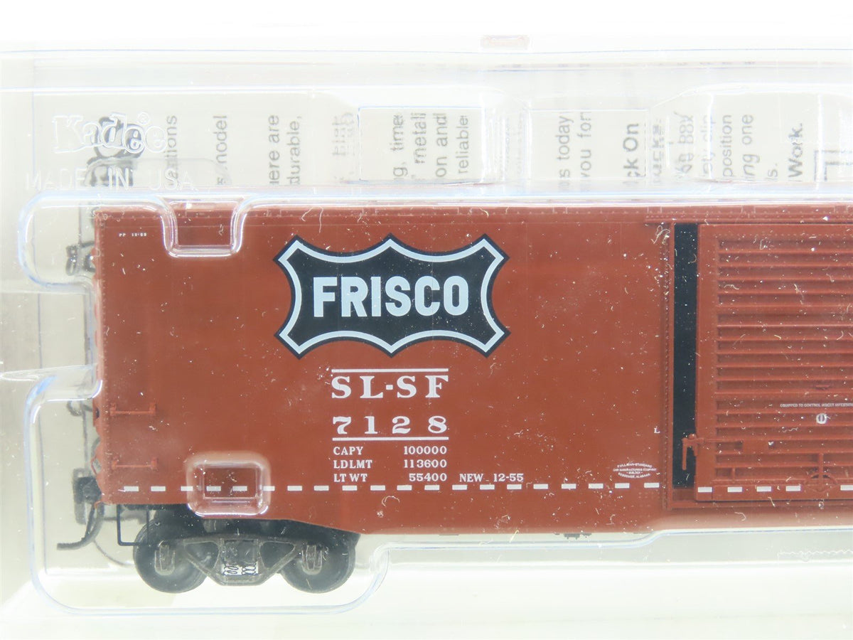 HO Scale Kadee Cars #6011 SL-SF Frisco 50&#39; Youngstown Door Box Car 7128 - Sealed