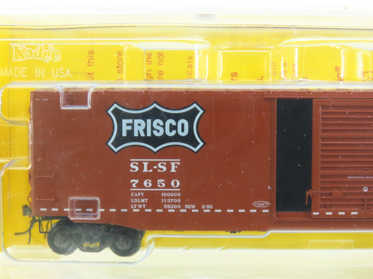 HO Scale Kadee #6012 SL-SF Frisco 50&#39; Youngstown Door Box Car #7650 - Sealed