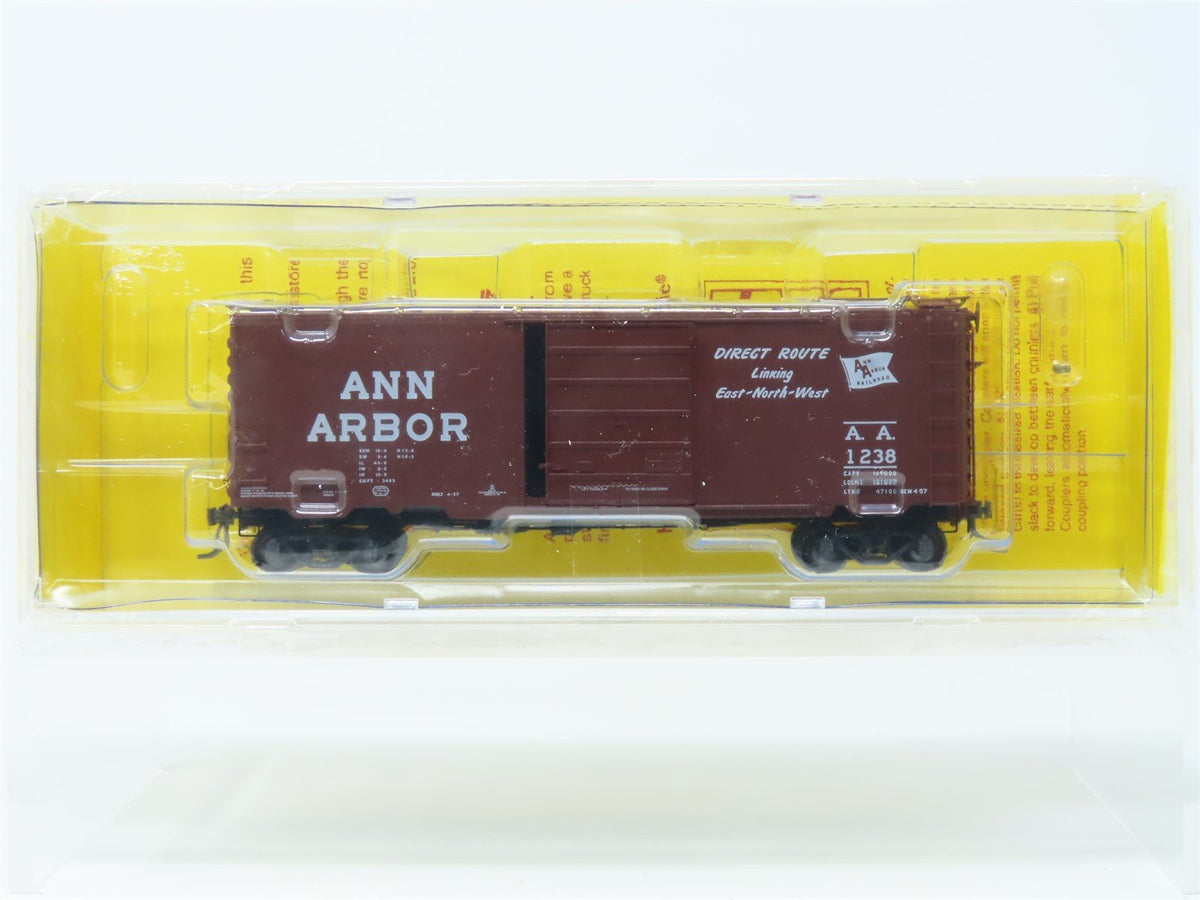 HO Scale Kadee #5244 AA Ann Arbor 40&#39; Single Door Box Car #1238 - Sealed