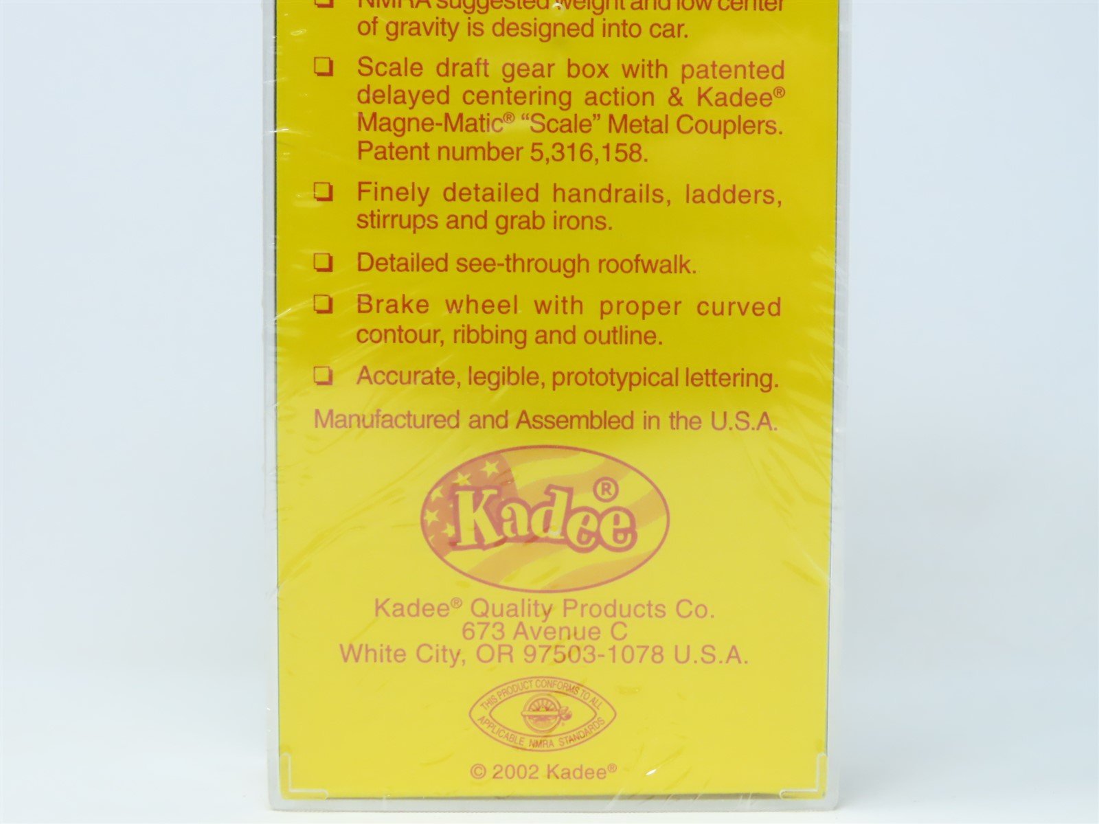 HO Scale Kadee #5244 AA Ann Arbor 40' Single Door Box Car #1238 - Sealed