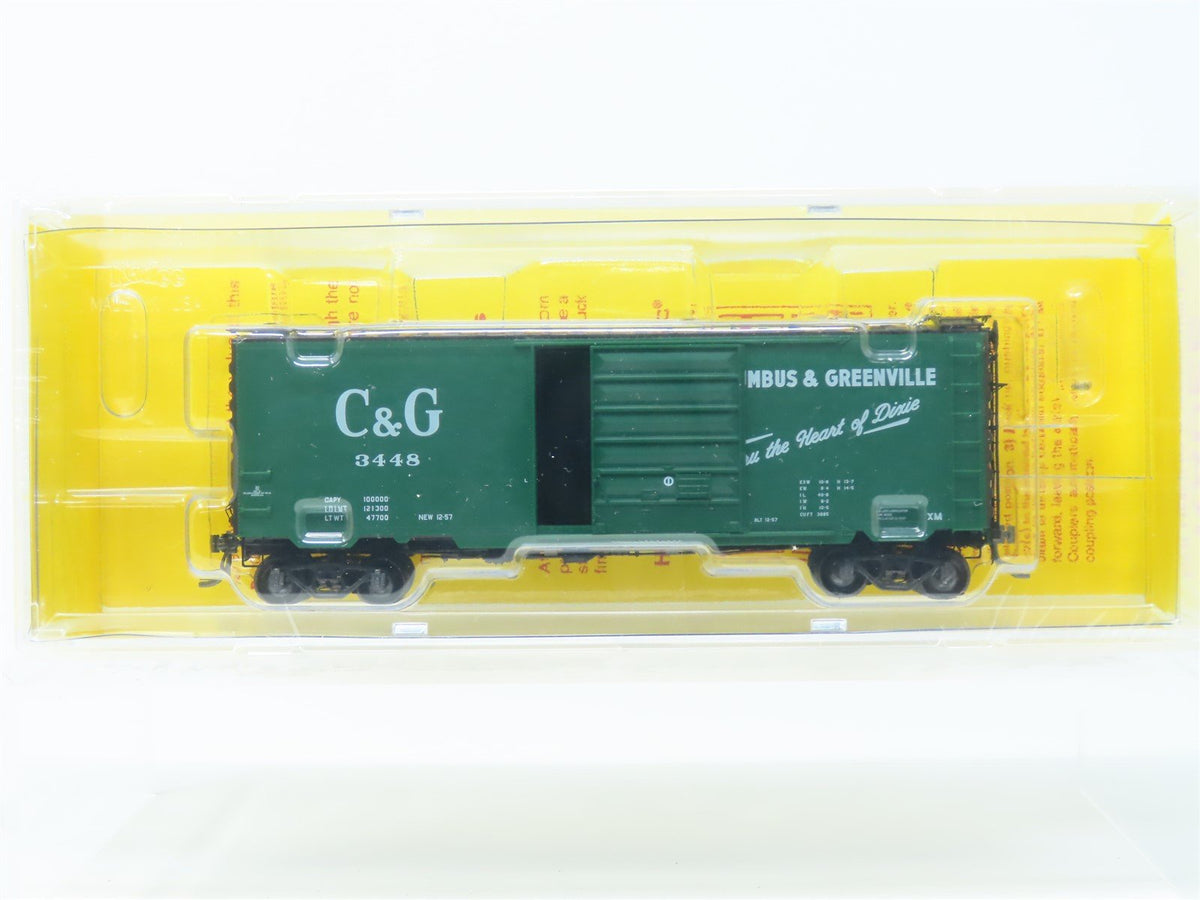 HO Scale Kadee #5243 C&amp;G Columbus &amp; Greenville 40&#39; Box Car #3448 - Sealed