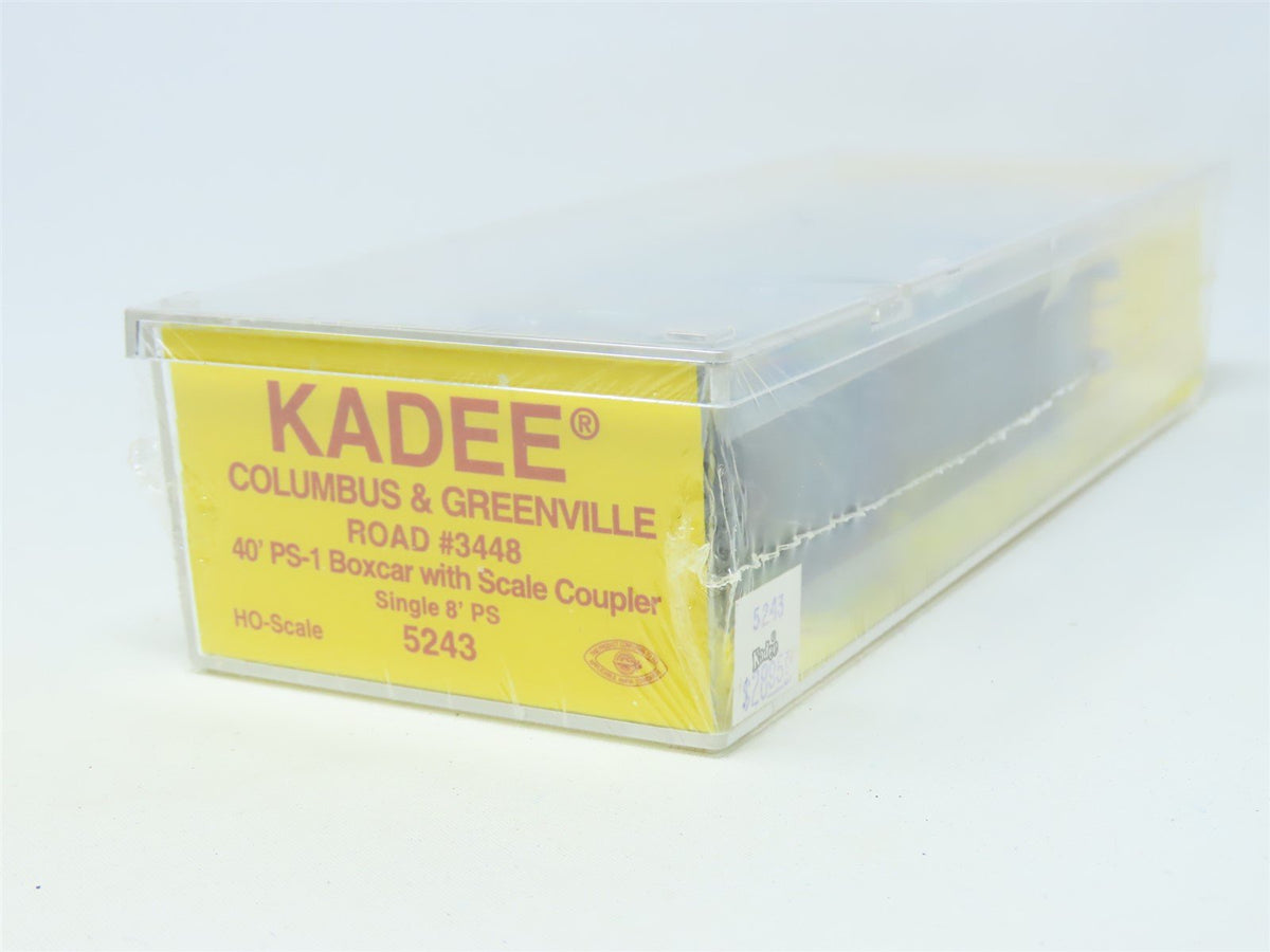 HO Scale Kadee #5243 C&amp;G Columbus &amp; Greenville 40&#39; Box Car #3448 - Sealed