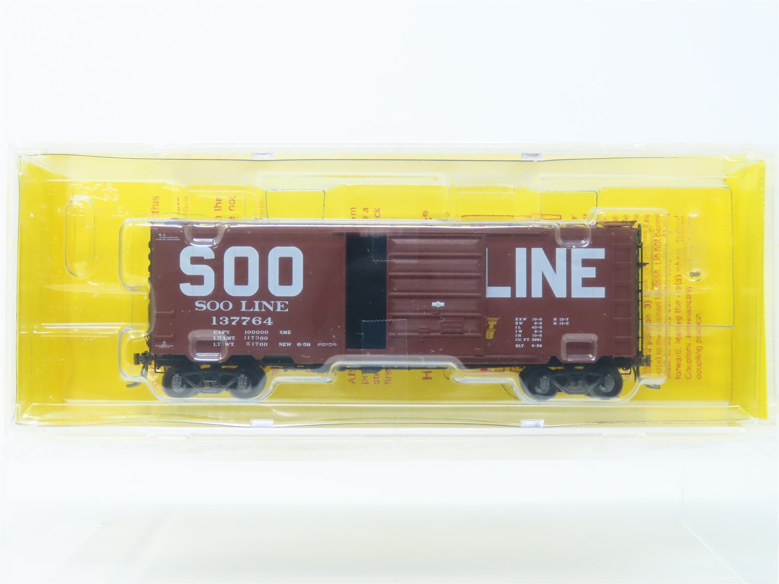 HO Scale Kadee #5250 SOO Line 40' PS-1 Single Door Box Car #137764 - Sealed