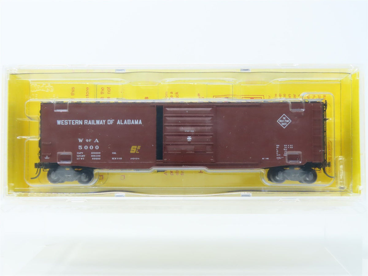 HO Scale Kadee #6105 WofA Western Railway of Alabama 50&#39; Box Car #5000 - Sealed