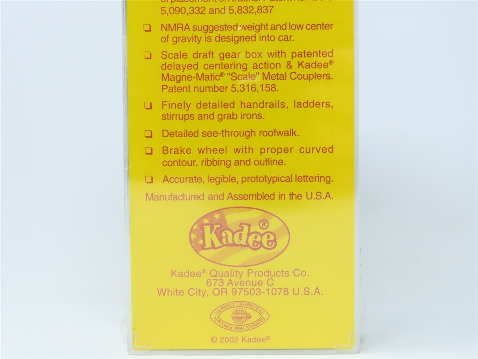 HO Scale Kadee #6105 WofA Western Railway of Alabama 50' Box Car #5000 - Sealed