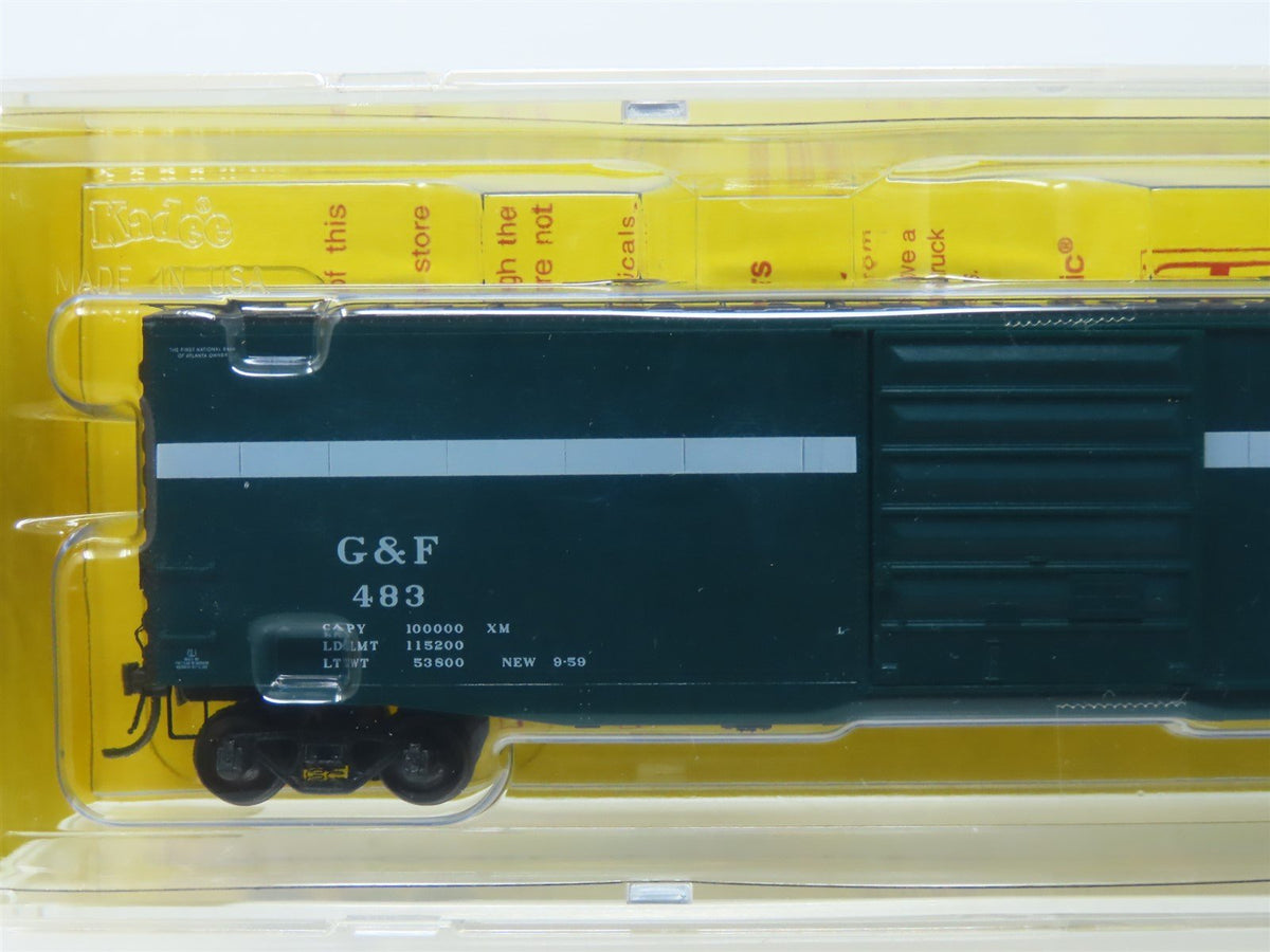 HO Scale Kadee #6108 G&amp;F Georgia &amp; Florida 50&#39; Single Door Box Car #483 - Sealed