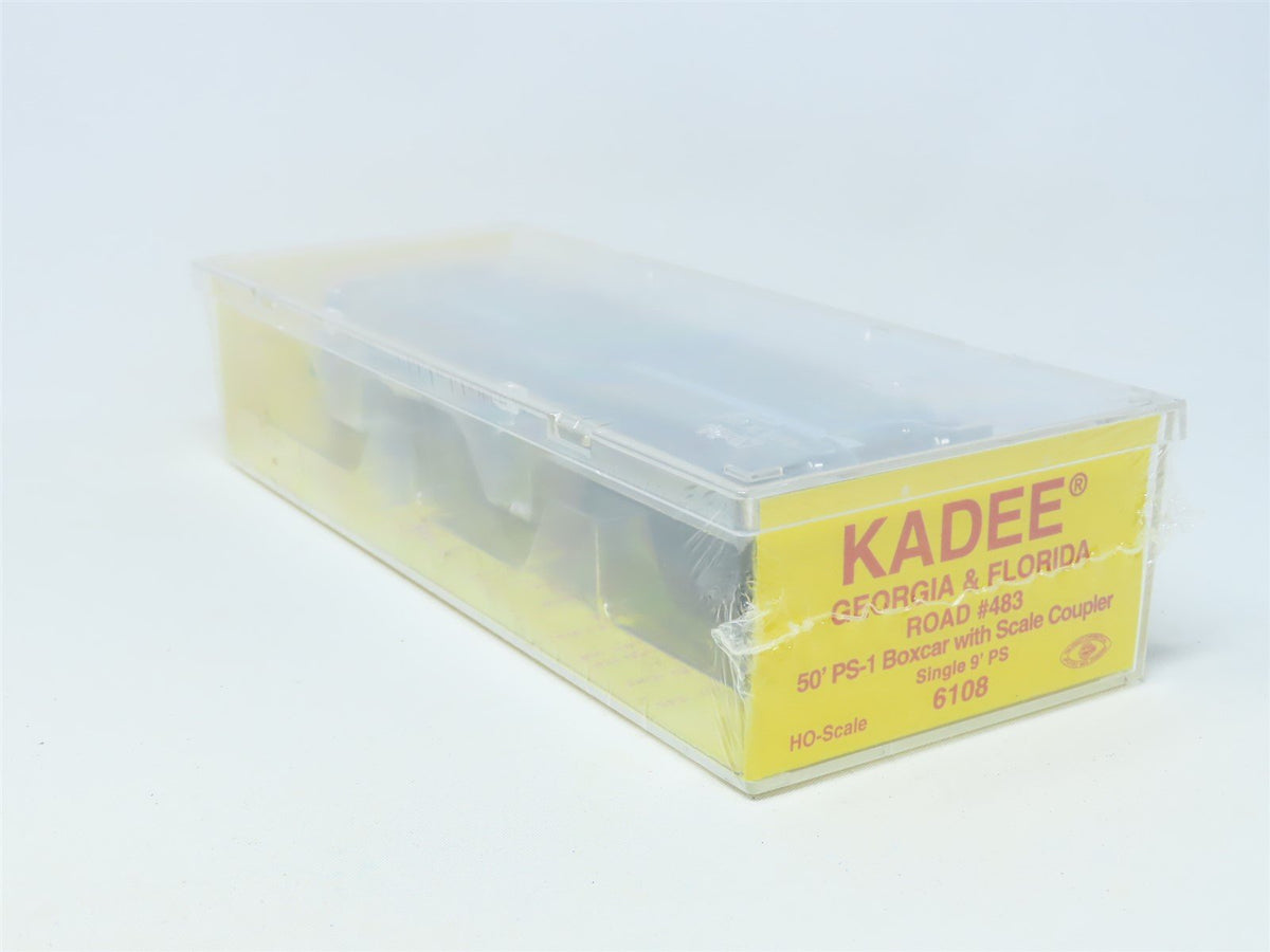 HO Scale Kadee #6108 G&amp;F Georgia &amp; Florida 50&#39; Single Door Box Car #483 - Sealed