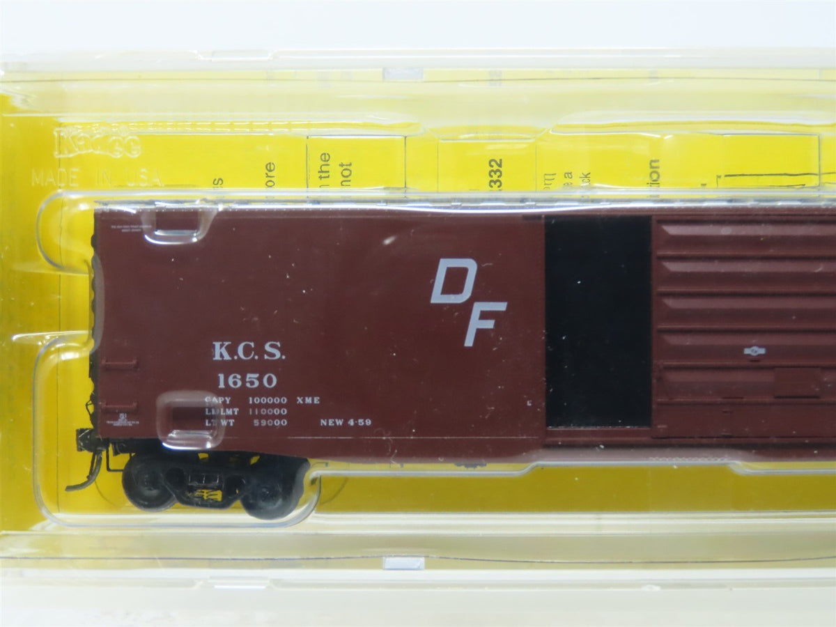 HO Kadee #6107 KCS Kansas City Southern 50&#39; Single Door Box Car #1650 - Sealed