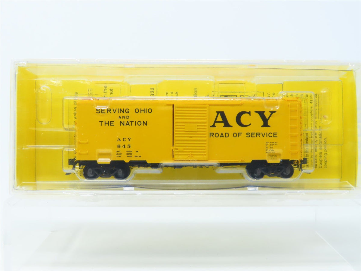 HO Scale Kadee #4045 ACY Akron Canton &amp; Youngstown 40&#39; Box Car #845 - Sealed