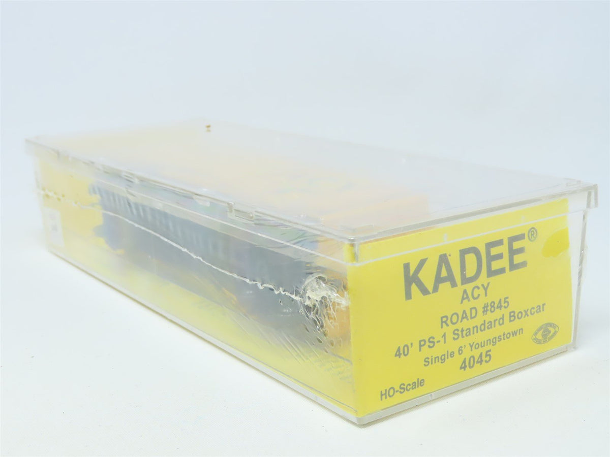 HO Scale Kadee #4045 ACY Akron Canton &amp; Youngstown 40&#39; Box Car #845 - Sealed