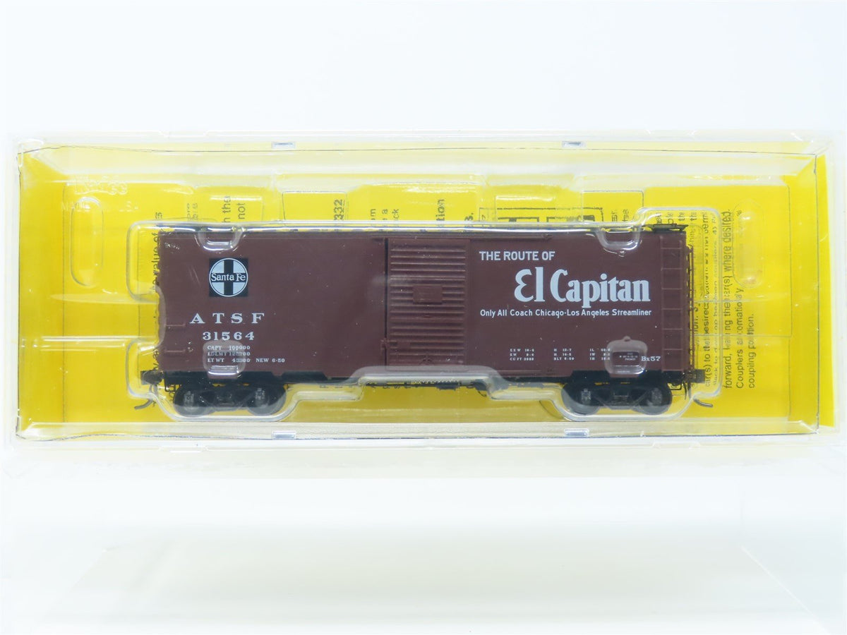 HO Kadee #4046 ATSF Santa Fe El Capitan 40&#39; Single Door Box Car #31564 - Sealed