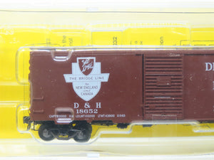 HO Scale Kadee #4051 D&H The Bridge Line 40' Single Door Box Car #18652 - Sealed