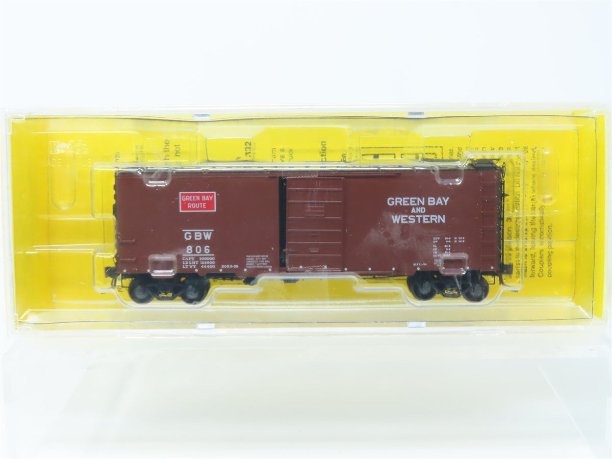 HO Scale Kadee #4049 GBW Green Bay Route 40&#39; Single Door Box Car #806 - Sealed