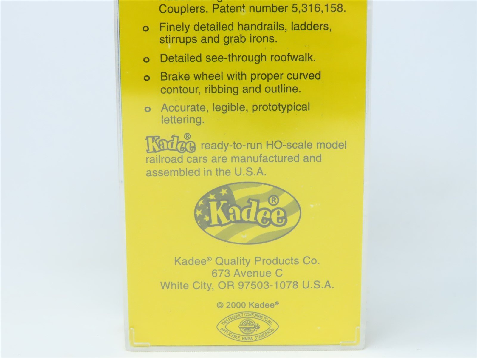 HO Scale Kadee #4049 GBW Green Bay Route 40' Single Door Box Car #806 - Sealed