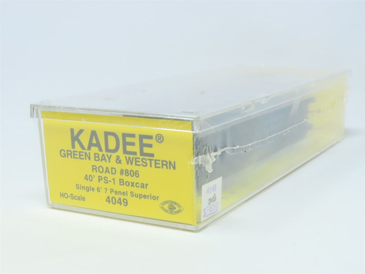 HO Scale Kadee #4049 GBW Green Bay Route 40&#39; Single Door Box Car #806 - Sealed