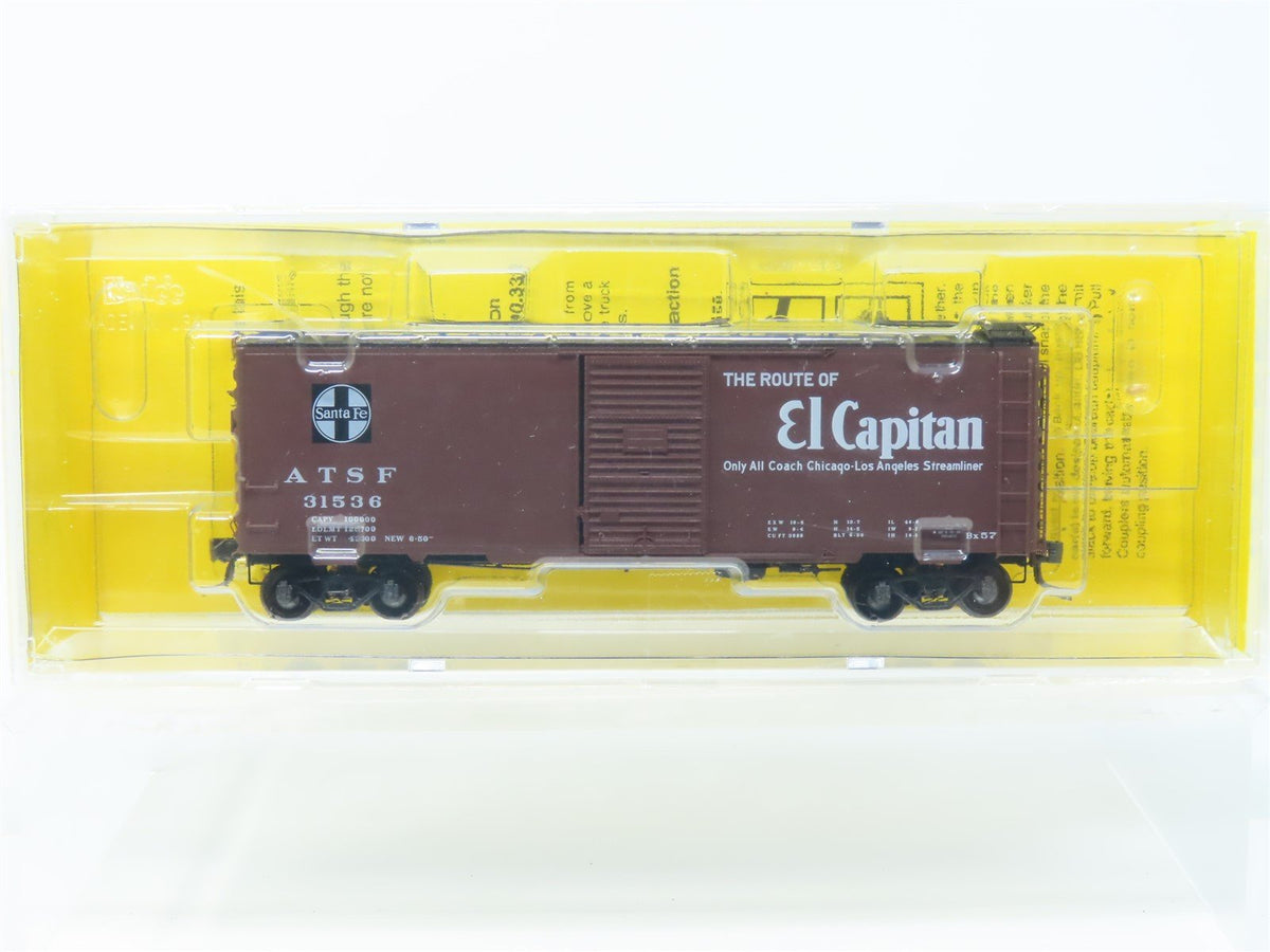 HO Kadee #4054 ATSF Santa Fe El Capitan 40&#39; Single Door Box Car #31536 - Sealed