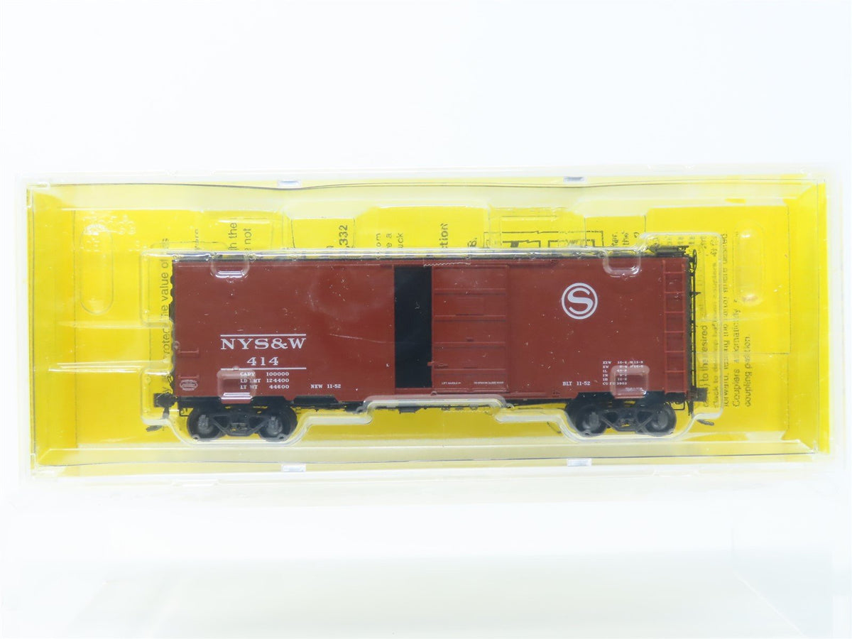 HO Scale Kadee #4053 NYS&amp;W Susquehanna 40&#39; Single Door Box Car #414 - Sealed