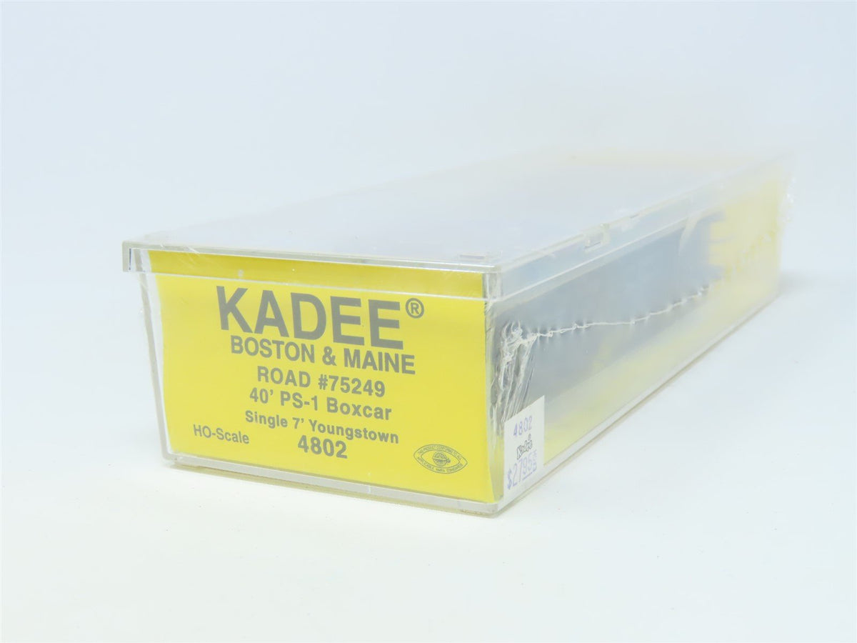 HO Scale Kadee #4802 BM Boston &amp; Maine 40&#39; Single Door Box Car #75249 - Sealed