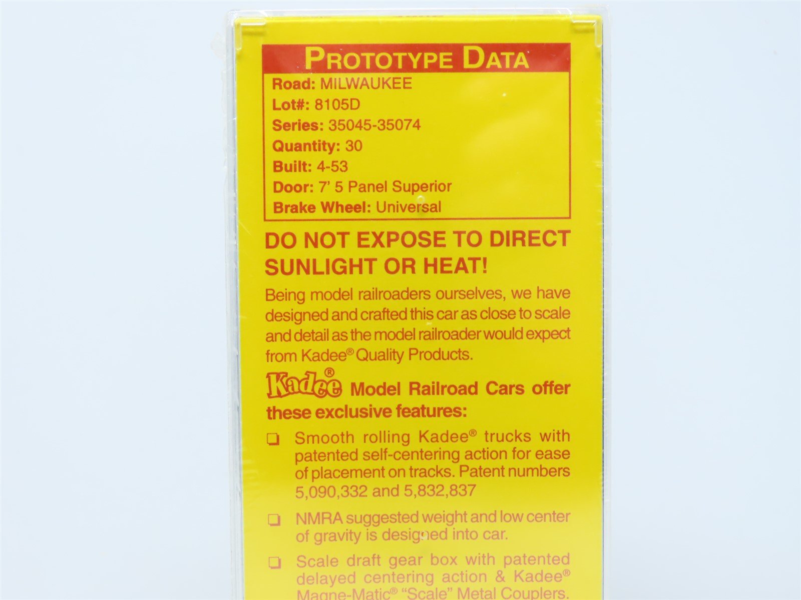 HO Scale Kadee #4806 MILW Route Of The Hiawatha 40' PS-1 Box Car #35061 - Sealed
