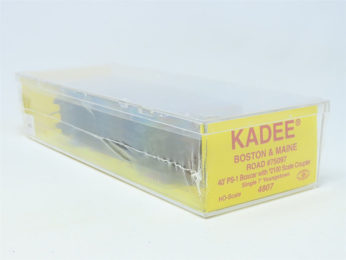 HO Scale Kadee #4807 BM Boston &amp; Maine 40&#39; Single Door Box Car #75097 - Sealed