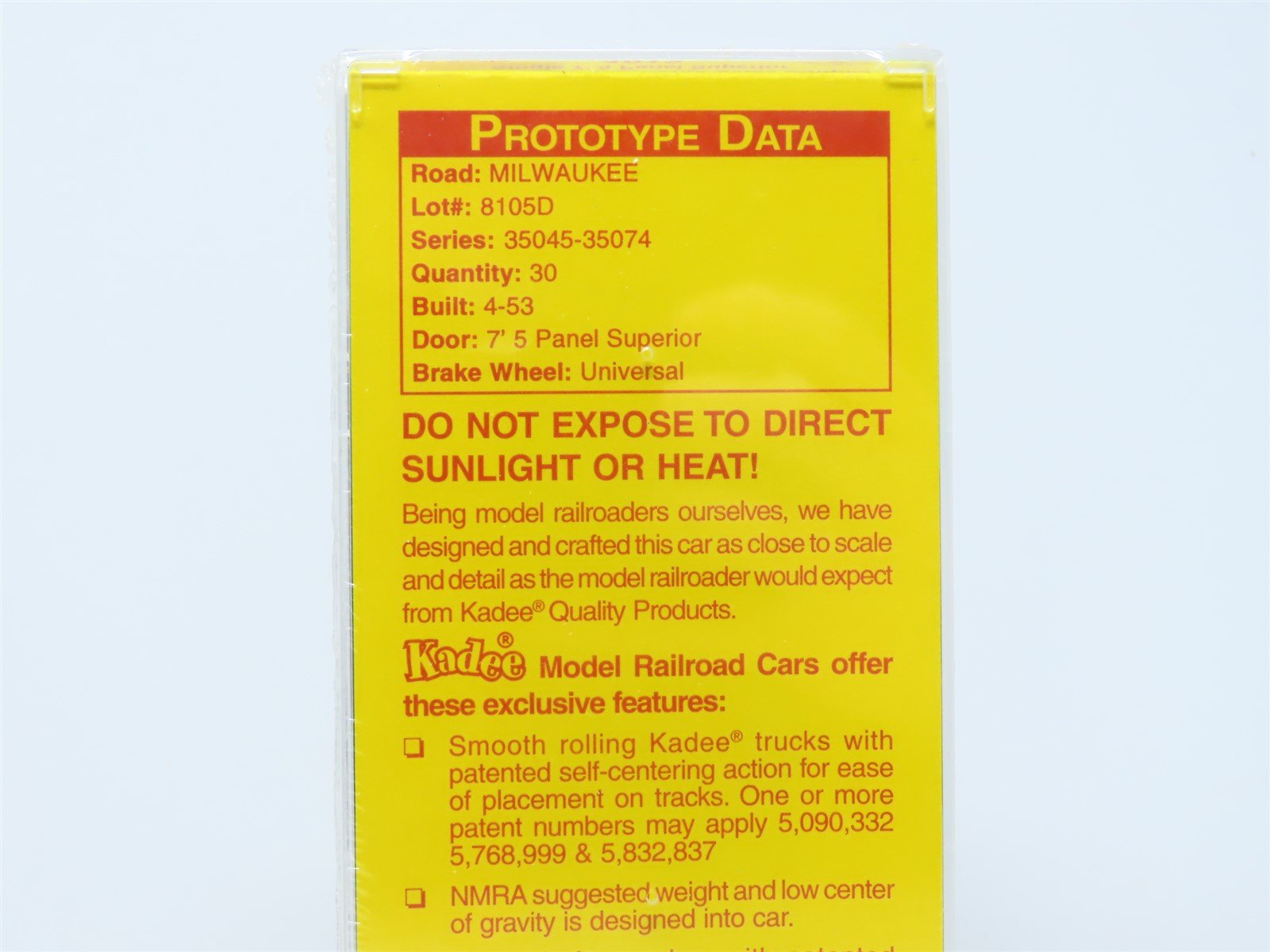 HO Scale Kadee #4812 MILW Route Of The Hiawatha 40' PS-1 Box Car #35056 - Sealed