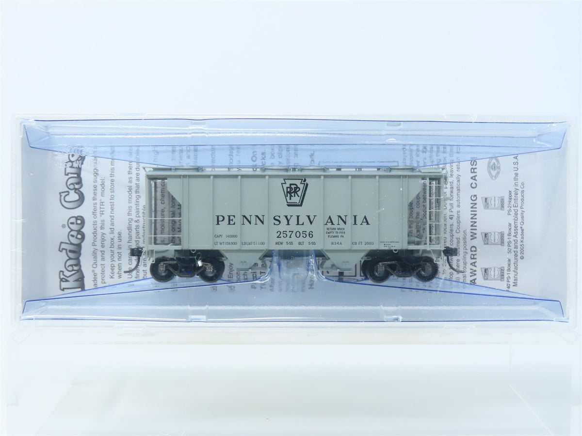 HO Scale Kadee Cars #8322 PRR Pennsylvania 2-Bay Covered Hopper #257056 - Sealed