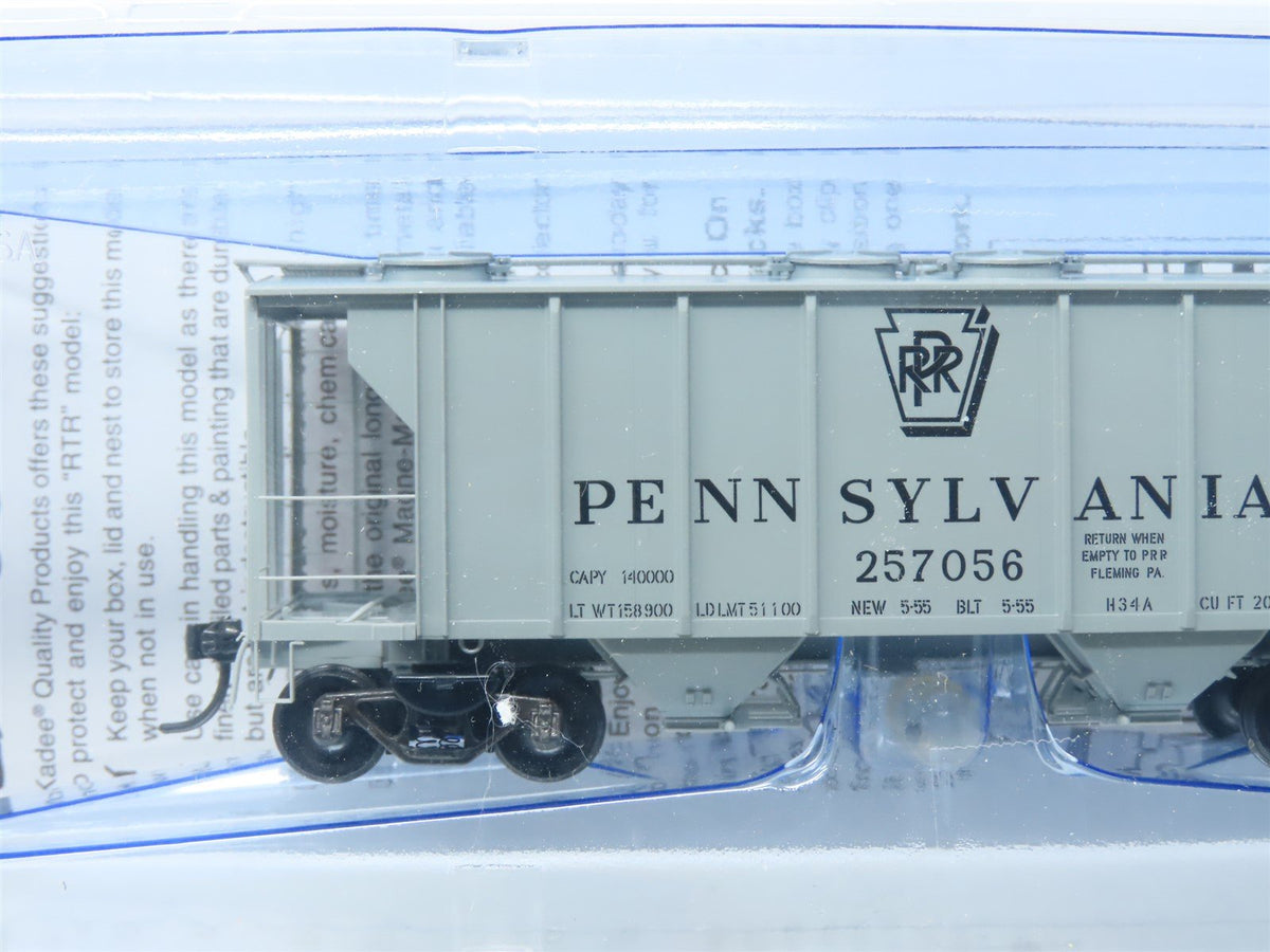 HO Scale Kadee Cars #8322 PRR Pennsylvania 2-Bay Covered Hopper #257056 - Sealed