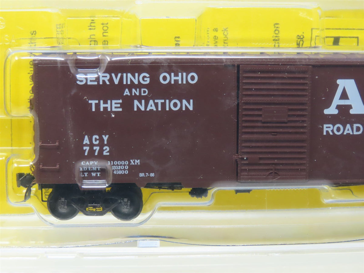 HO Scale Kadee #4041 ACY Akron Canton &amp; Youngstown 40&#39; Box Car #772 - Sealed