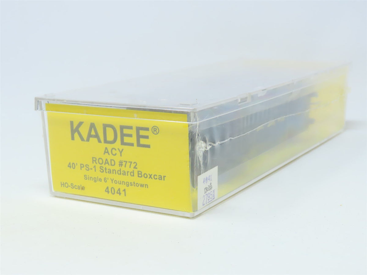 HO Scale Kadee #4041 ACY Akron Canton &amp; Youngstown 40&#39; Box Car #772 - Sealed