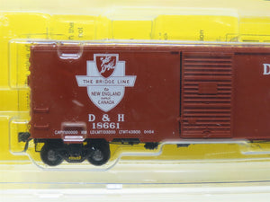 HO Scale Kadee #4042 D&H The Bridge Line 40' Single Door Box Car #18661 - Sealed