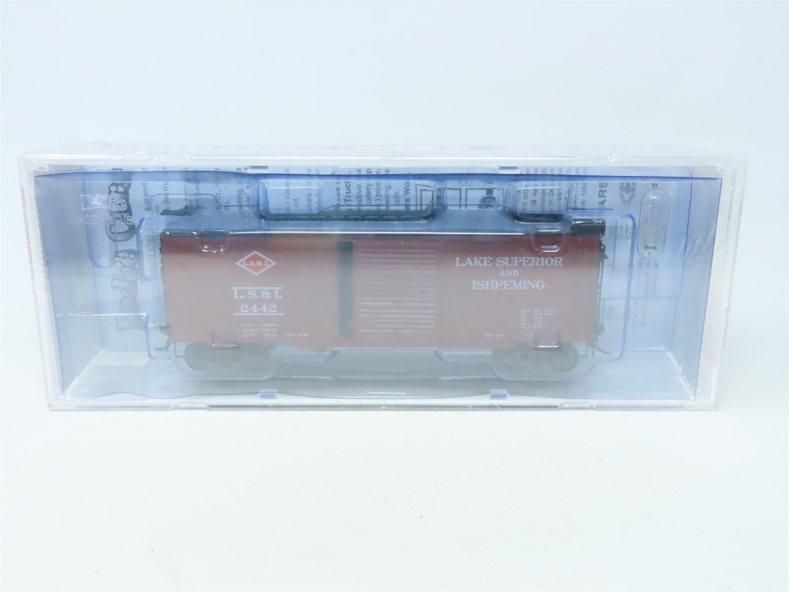 HO Kadee Cars #5008 LS&I Lake Superior & Ishpeming 40' Box Car #2442 - Sealed