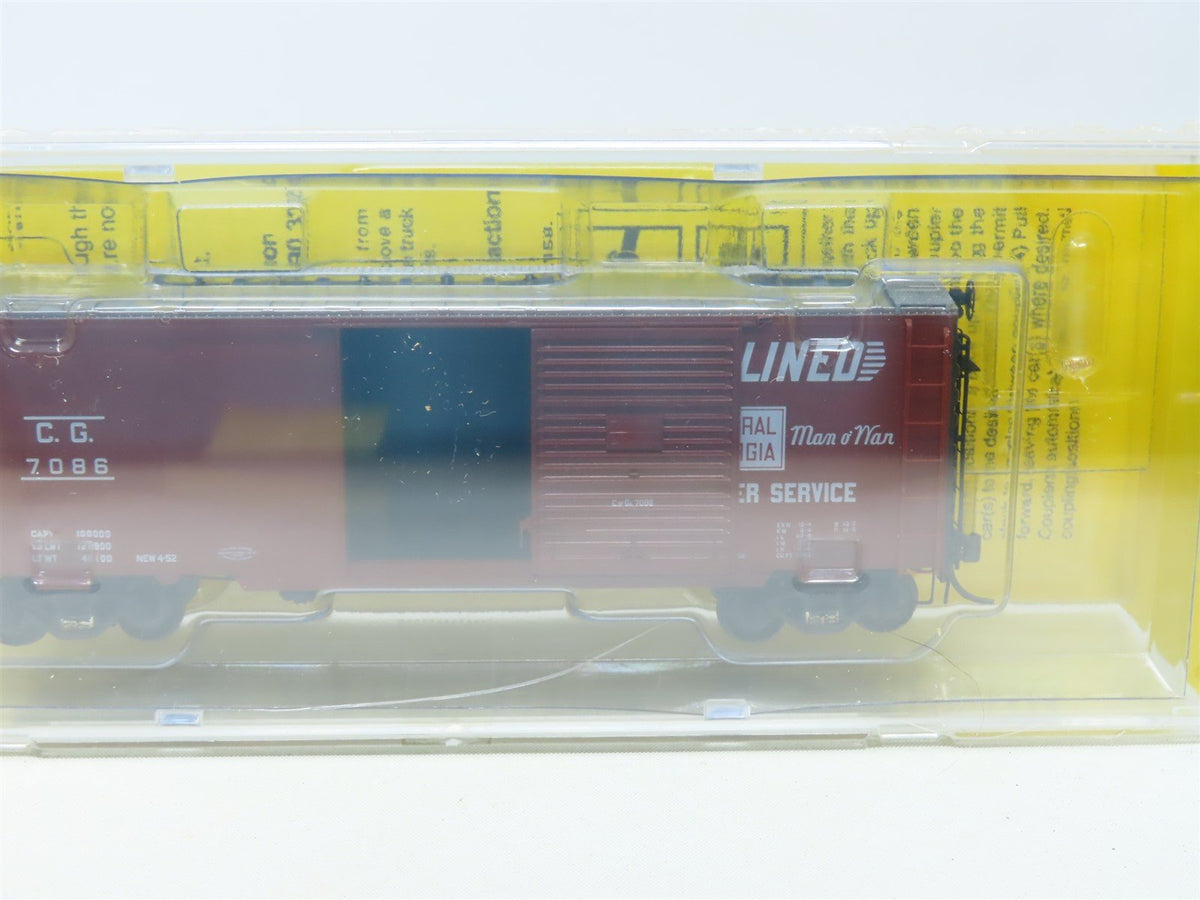 HO Kadee #5104 CG Central of Georgia 40&#39; Single Door Box Car #7086 - Sealed