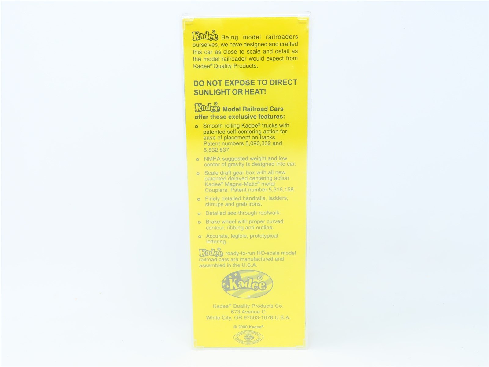 HO Scale Kadee #5107 GA Georgia Railroad 40' Single Door Box Car #39639 - Sealed