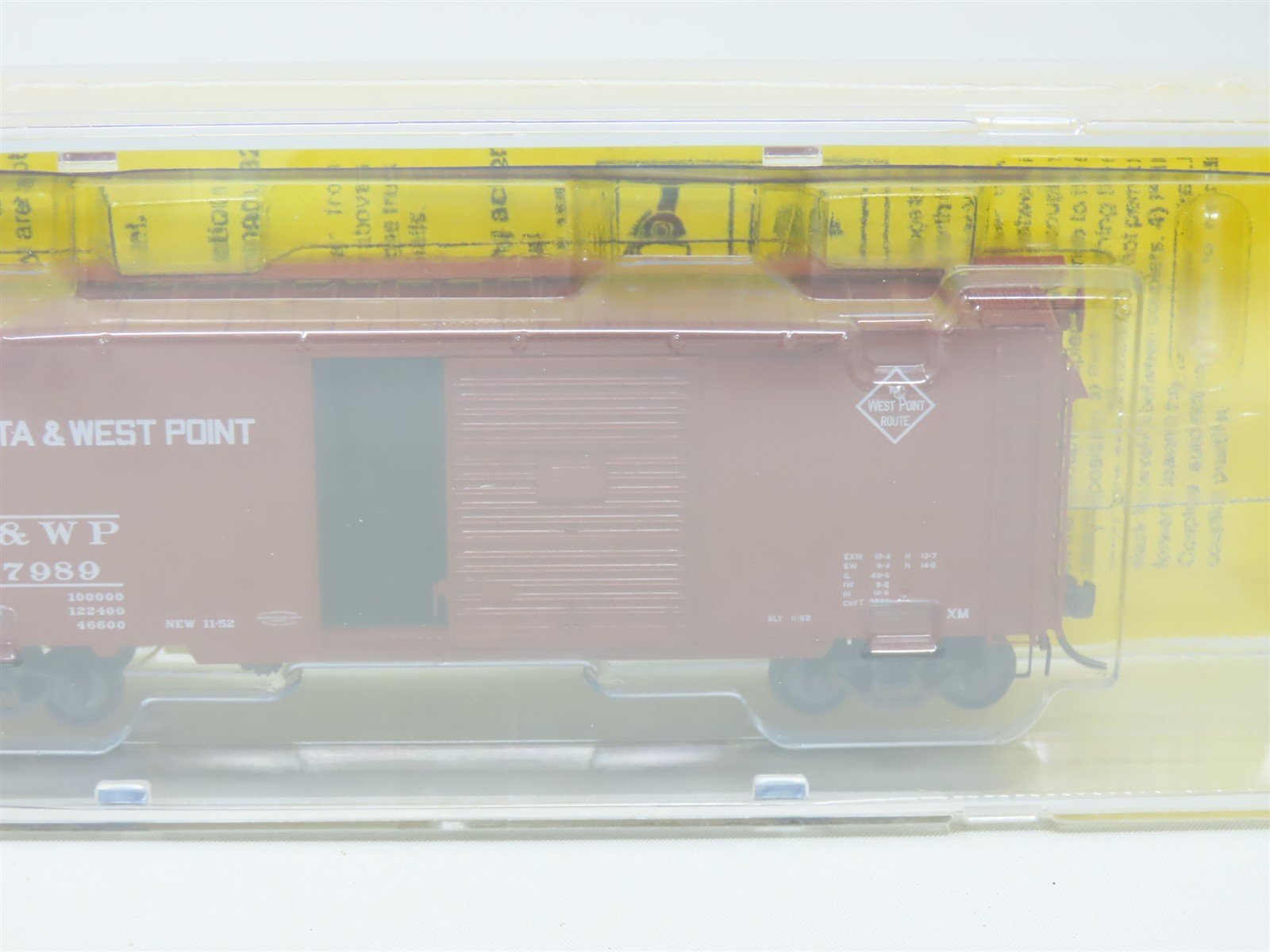 HO Scale Kadee #5106 A&WP Atlanta & West Point 40' PS-1 Box Car #37989 - Sealed