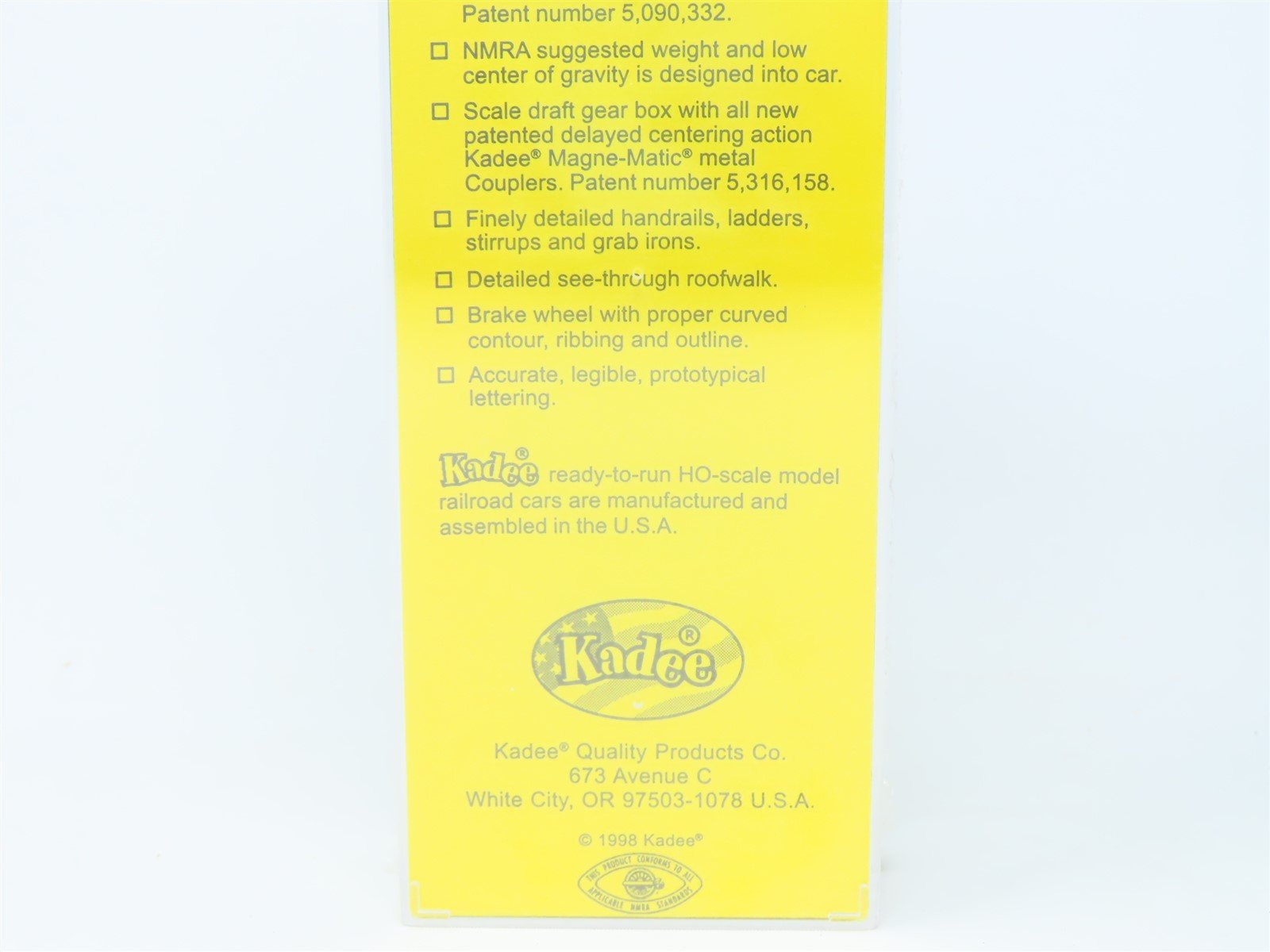 HO Scale Kadee #4027 LS&I Lake Superior & Ishpeming 40' Box Car #2236 - Sealed