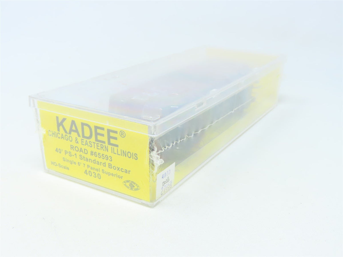 HO Scale Kadee #4030 C&amp;EI Chicago &amp; Eastern Illinois 40&#39; Box Car #65593 - Sealed