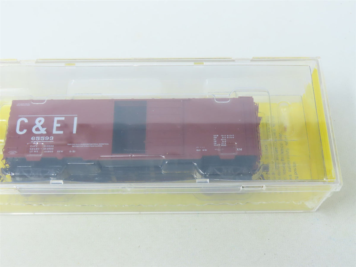 HO Scale Kadee #4030 C&amp;EI Chicago &amp; Eastern Illinois 40&#39; Box Car #65593 - Sealed