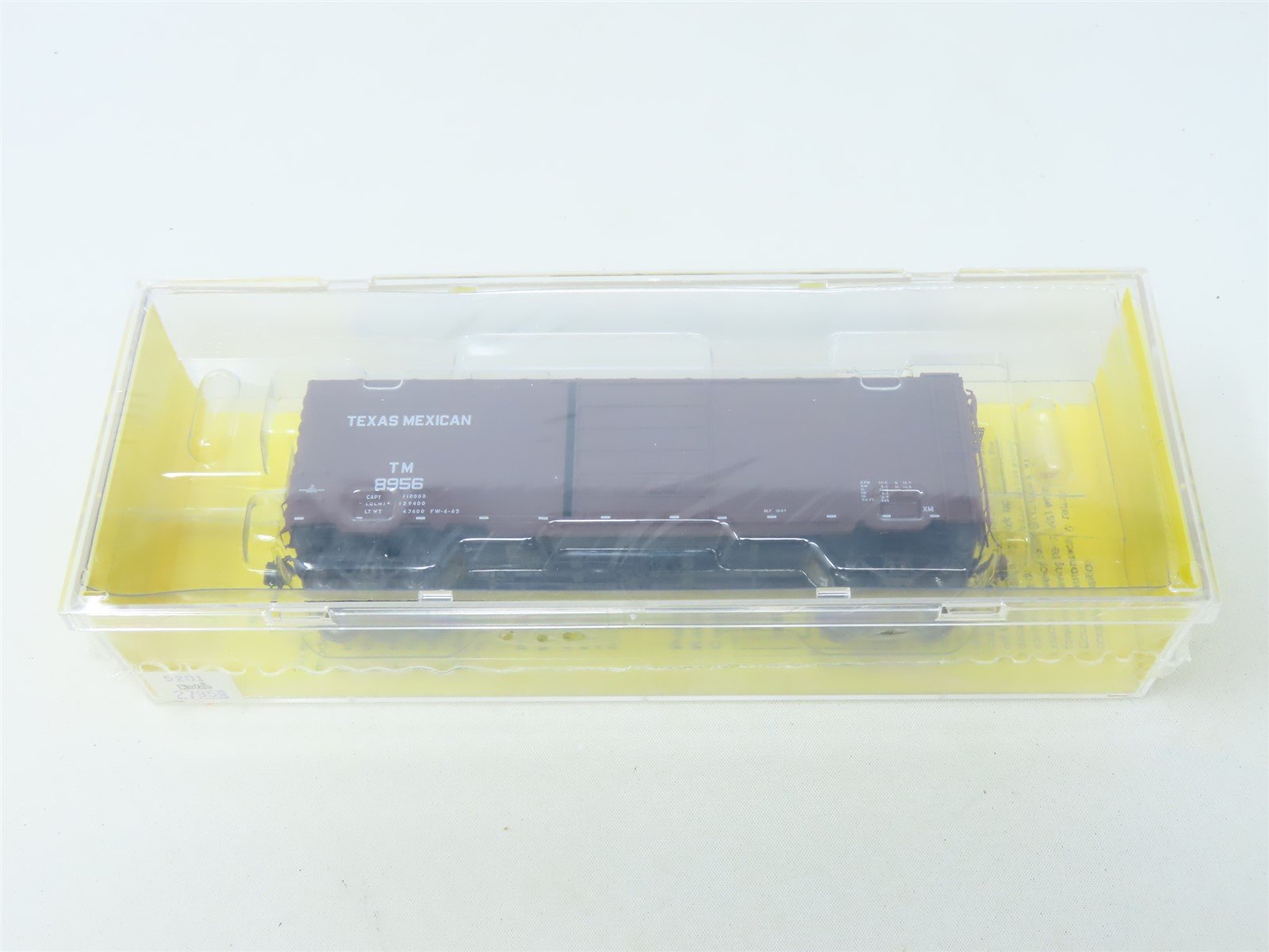 HO Scale Kadee #5201 TM Texas Mexican 40' Single Door Box Car #8956 - Sealed